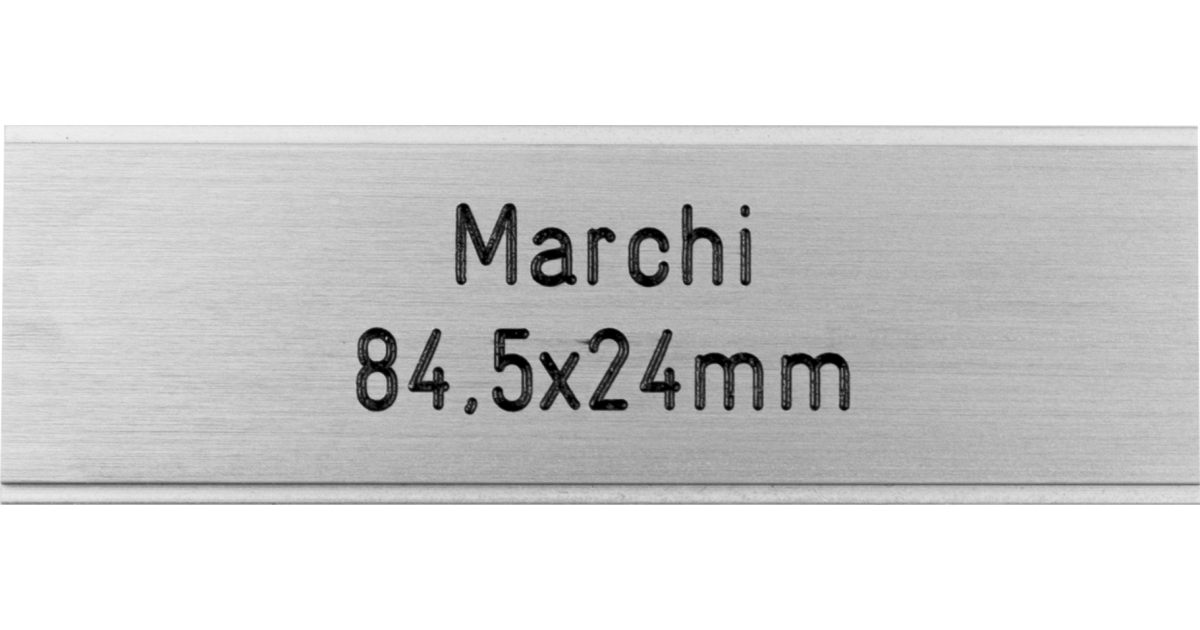 Briefkastenschild Marchi 84.5 x 24 mm