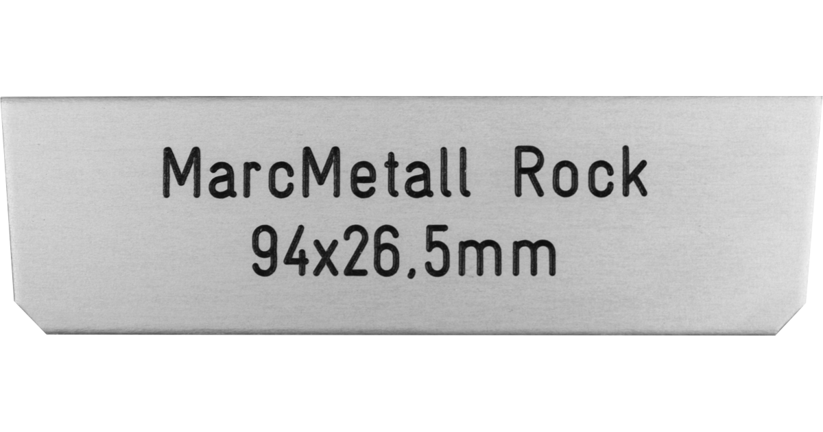 Briefkastenschild MarcMetall Rock 94 x 26.5 mm