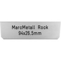 Briefkastenschild MarcMetall Rock 94 x 26.5 mm