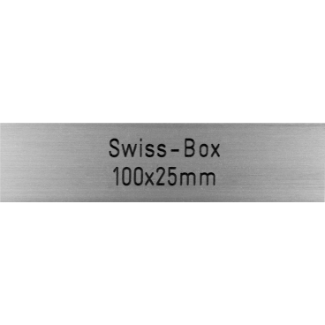 Briefkastenschild Swiss-Box 100 x 25 mm
