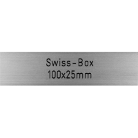 Briefkastenschild Swiss-Box 100 x 25 mm