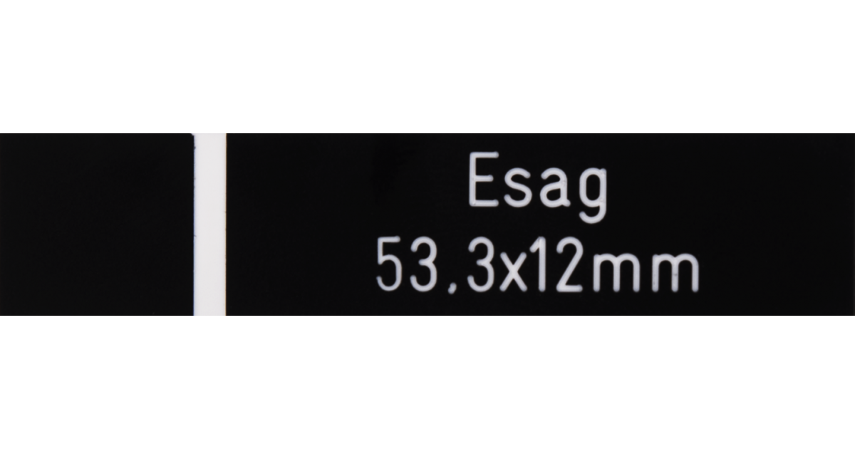 Klingelschild Esag schwarz 53.3 x 12 mm