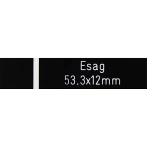 Klingelschild Esag schwarz 53.3 x 12 mm