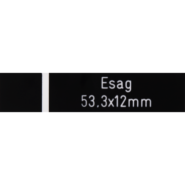 Klingelschild Esag schwarz 53.3 x 12 mm