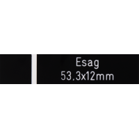 Klingelschild Esag schwarz 53.3 x 12 mm