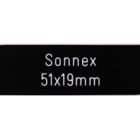 Doorbell Nameplate Sonnex 51 x 19 mm black plastic