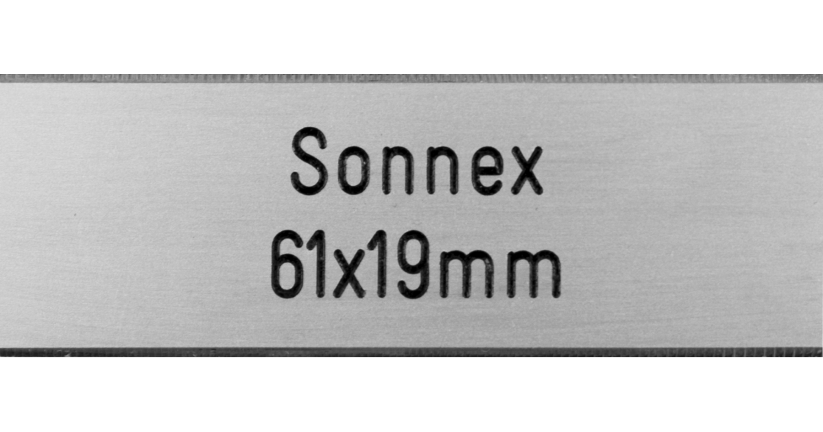 Klingelschild Sonnex 61 x 19 mm