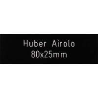 Briefkastenschild Huber Airolo schwarz 80 x 25 mm