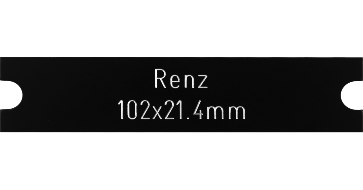 copy of Kunststoff schwarz 102 x 21.4mm