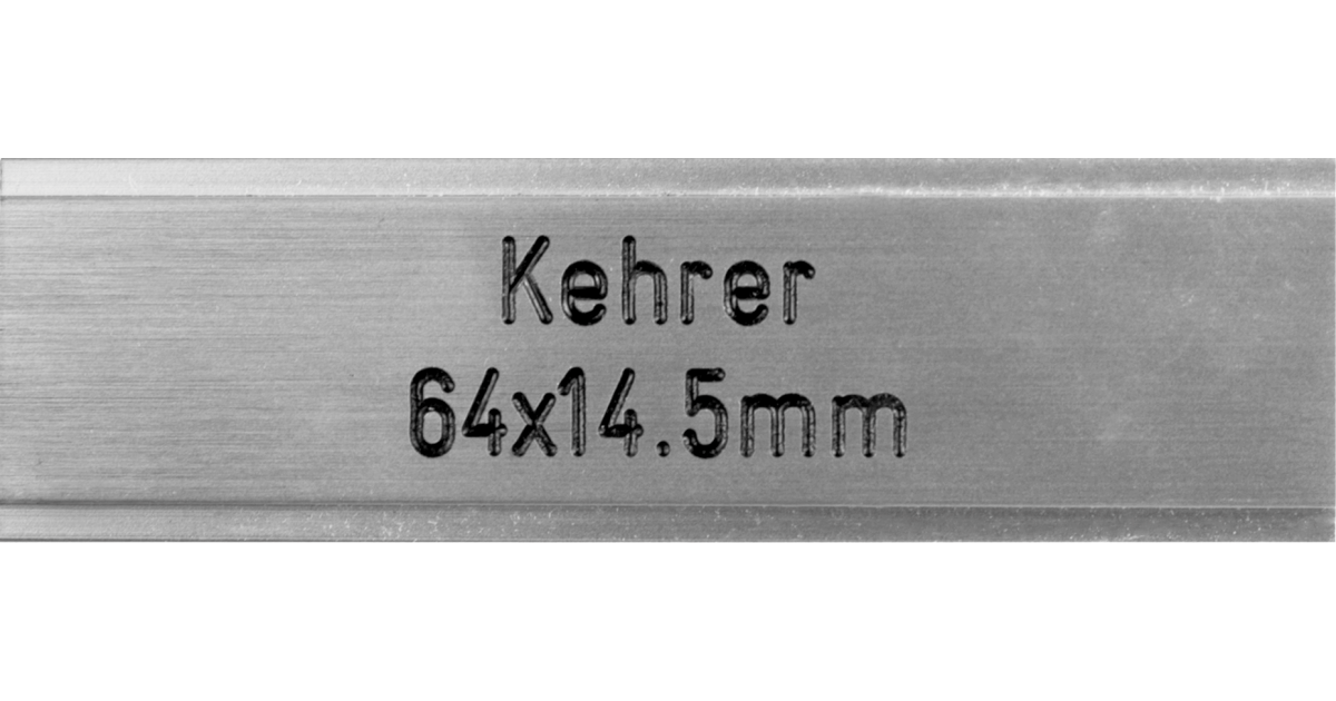 Briefkastenschild Kehrer 64 x 14.5 mm