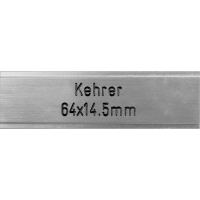 Briefkastenschild Kehrer 64 x 14.5 mm