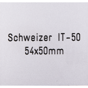 Briefkastenschild Schweizer IT 50 - Alu silber  54 x 50 mm
