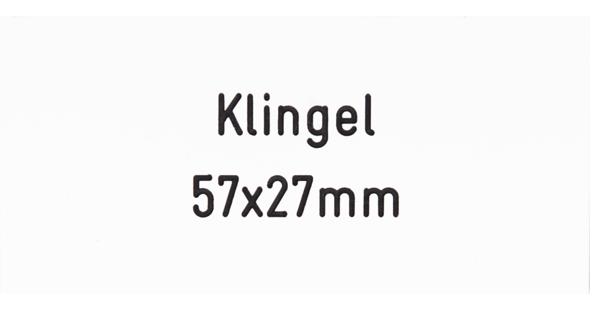 Klingelschild 57 x 27 mm