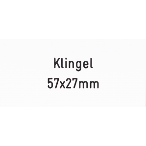 Klingelschild 57 x 27 mm