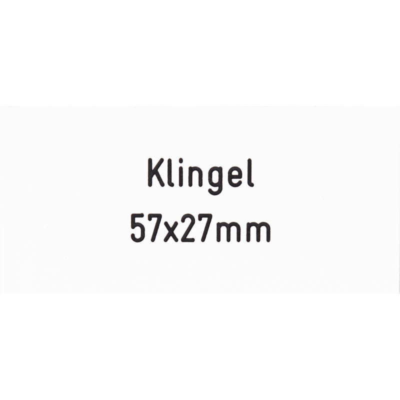 Klingelschild 57 x 27 mm