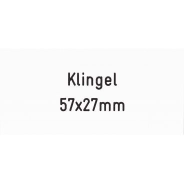 Klingelschild 57 x 27 mm