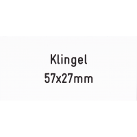 Klingelschild 57 x 27 mm