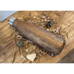 Trinkflasche 500ml mit Holzoptik