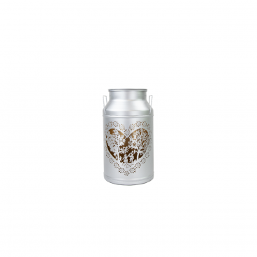 Milk Can Laterne «Les Amoureux»