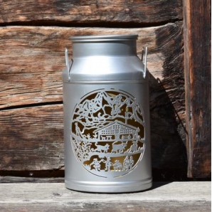 Milk Can Laterne «Le Chalet»