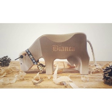 Cow eating in different colors