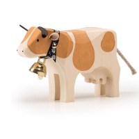 Trauffer Holzkuh stehend Simmental