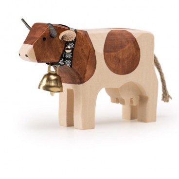 Trauffer Holzkuh stehend Red-Holstein