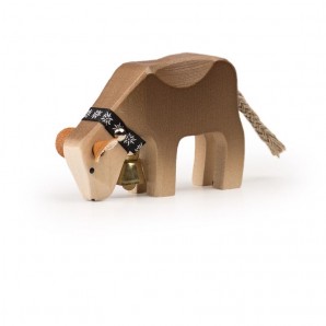 Trauffer Kalb fressend Braunvieh