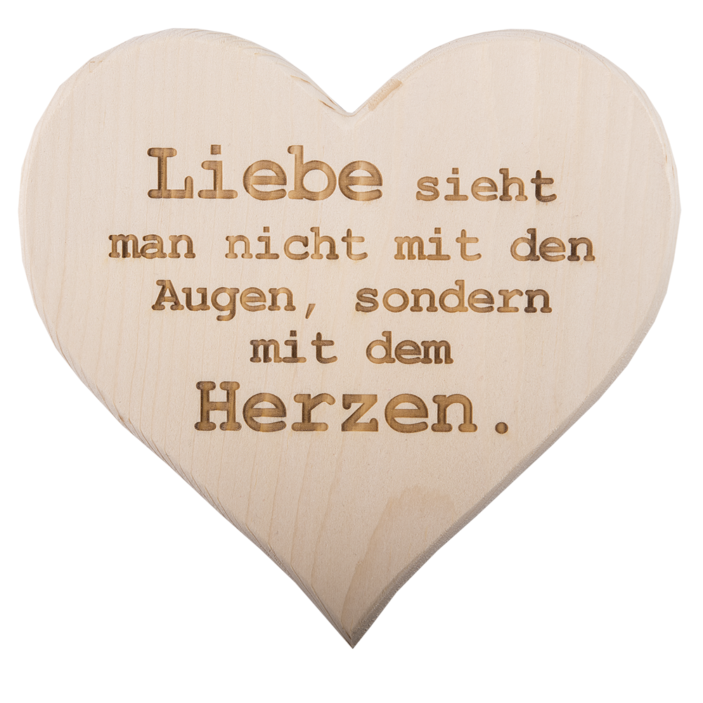 Liebe sieht man nicht mit den Augen...