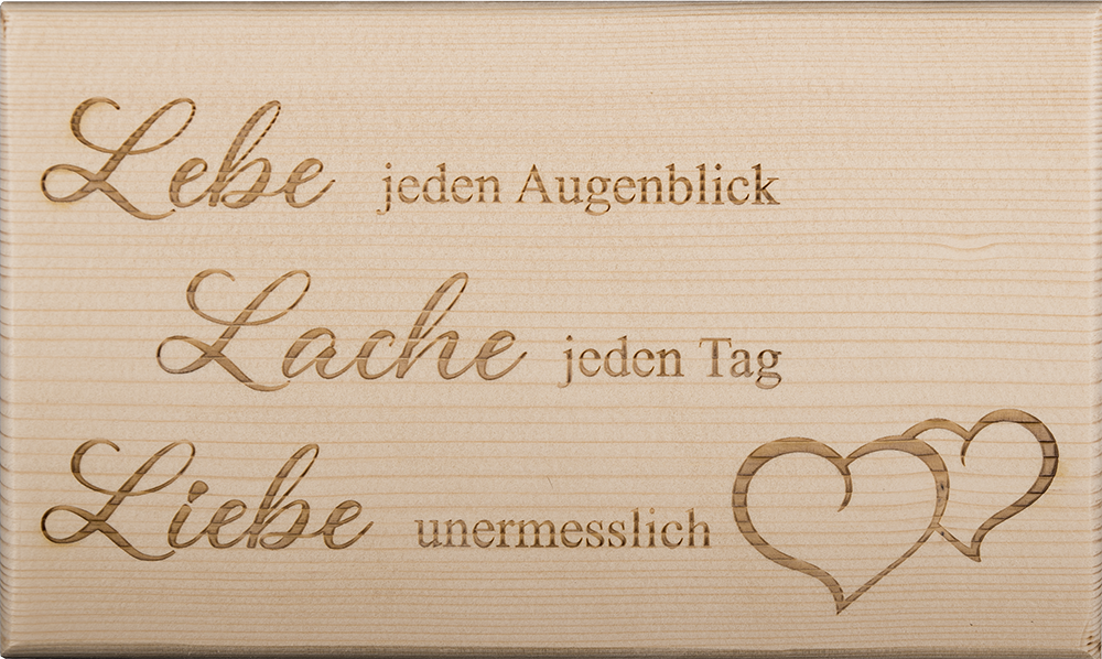 Lebe jeden Augenblick...